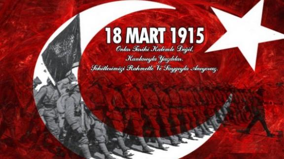 18 Mart Çanakkale Zaferi ve Şehitleri Anma Günü Programı Kültür Merkezi Salonunda Düzenlendi.